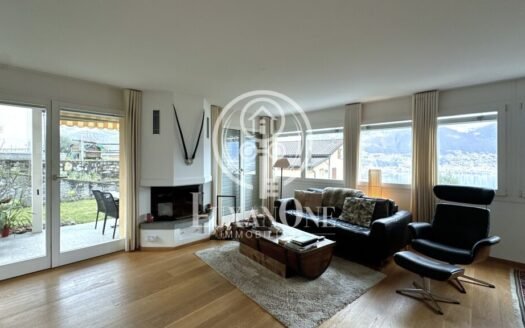 4,5-Zimmer-Wohnung als Zweitwohnsitz mit Seesicht und privatem Garten in Vairano