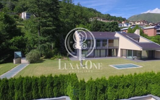 BIGORIO — роскошная и просторная вилла с панорамным видом на холмы Лугано