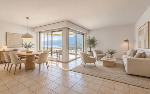 Spacious Apartment with Panoramic Lake View in Locarno Monti